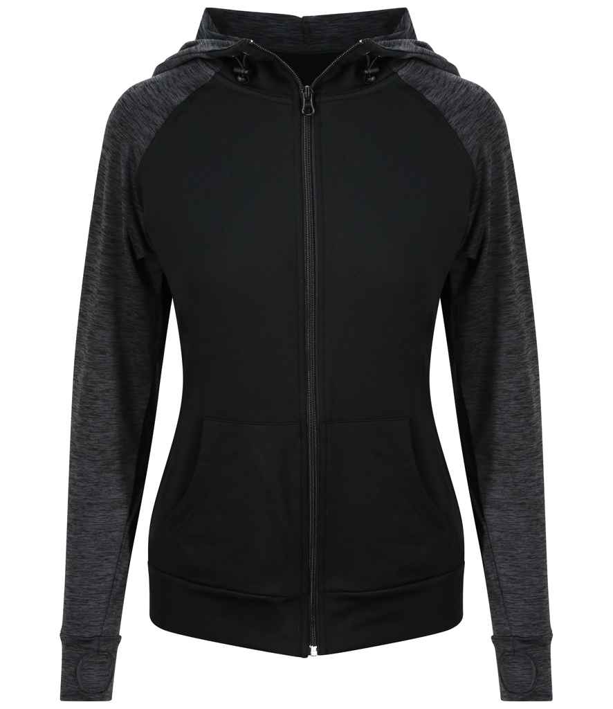 JC058 AWDis Ladies Cool Contrast Zoodie
