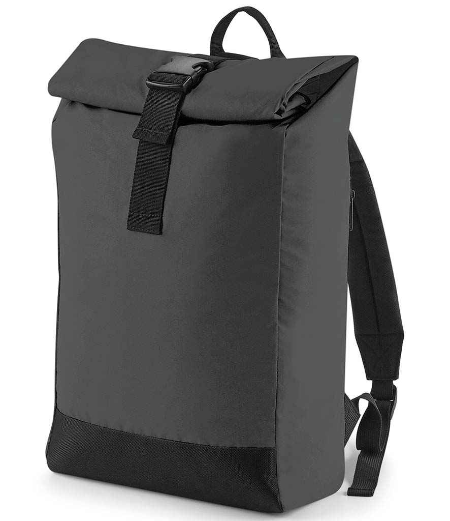 BG138 BagBase Reflective Roll-Top Backpack