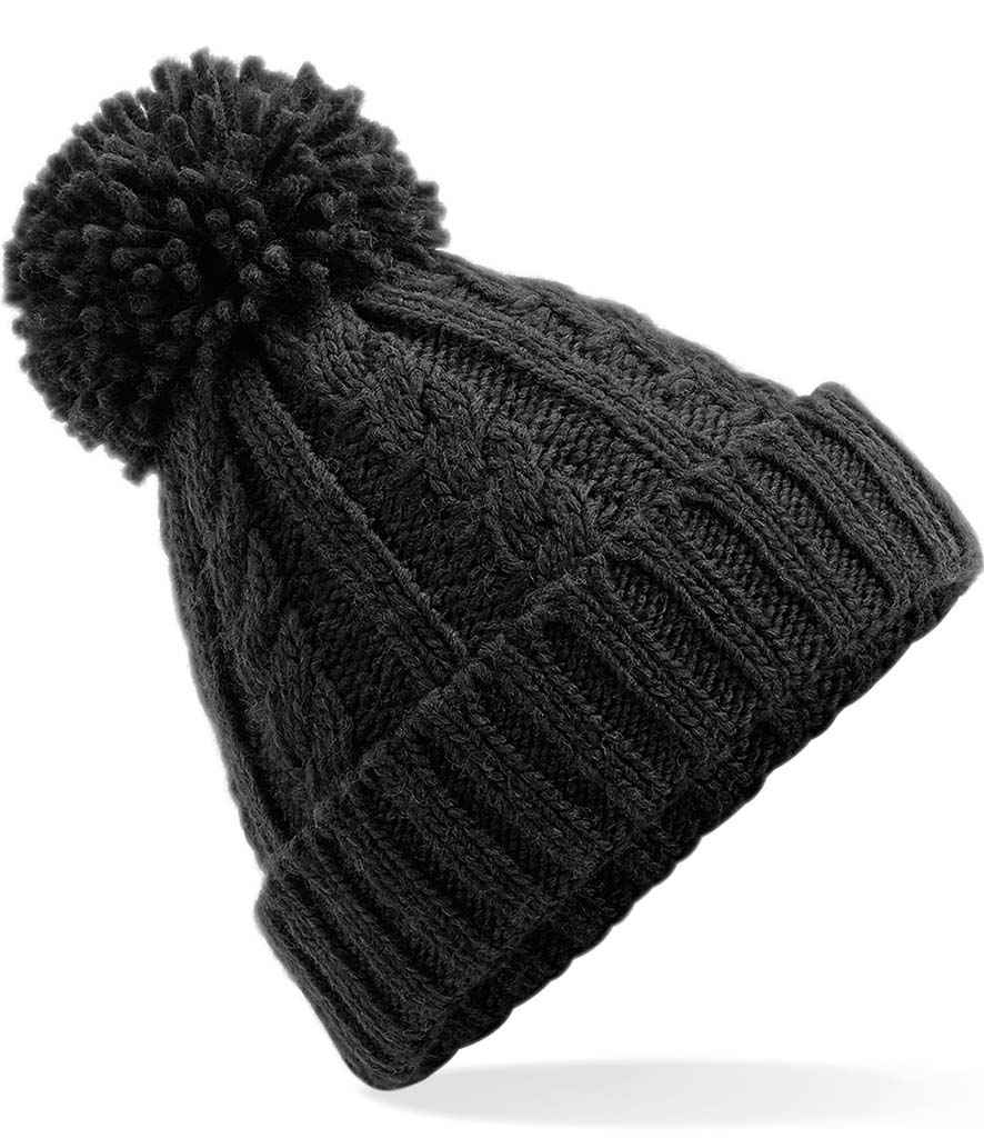 BB480 Beechfield Cable Knit Melange Beanie