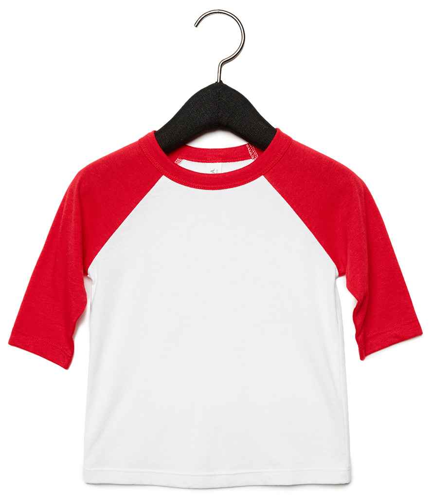 CV3200T Canvas Toddler 3/4 Sleeve Baseball T-Shirt
