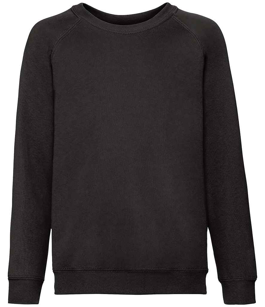SS8B Fruit of the Loom Kids Classic Raglan Sweatshirt