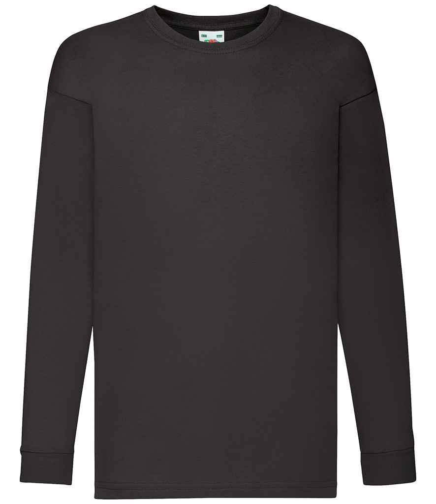 SS21B Fruit of the Loom Kids Long Sleeve Value T-Shirt