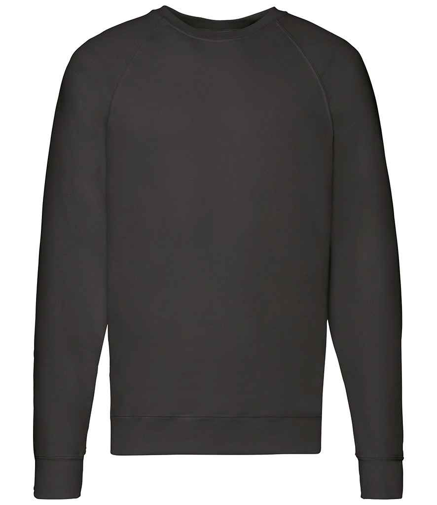 SS120 Fruit of the Loom Lightweight Raglan Sweatshirt