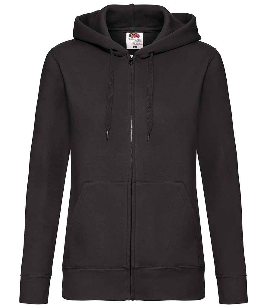 SS82 Fruit of the Loom Premium Lady Fit Zip Hooded Jacket