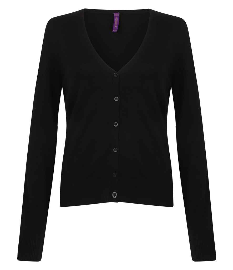 H726 Henbury Ladies Lightweight V Neck Cardigan