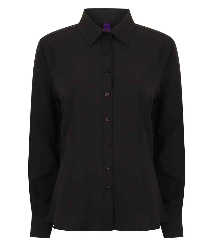 H591 Henbury Ladies Long Sleeve Wicking Shirt