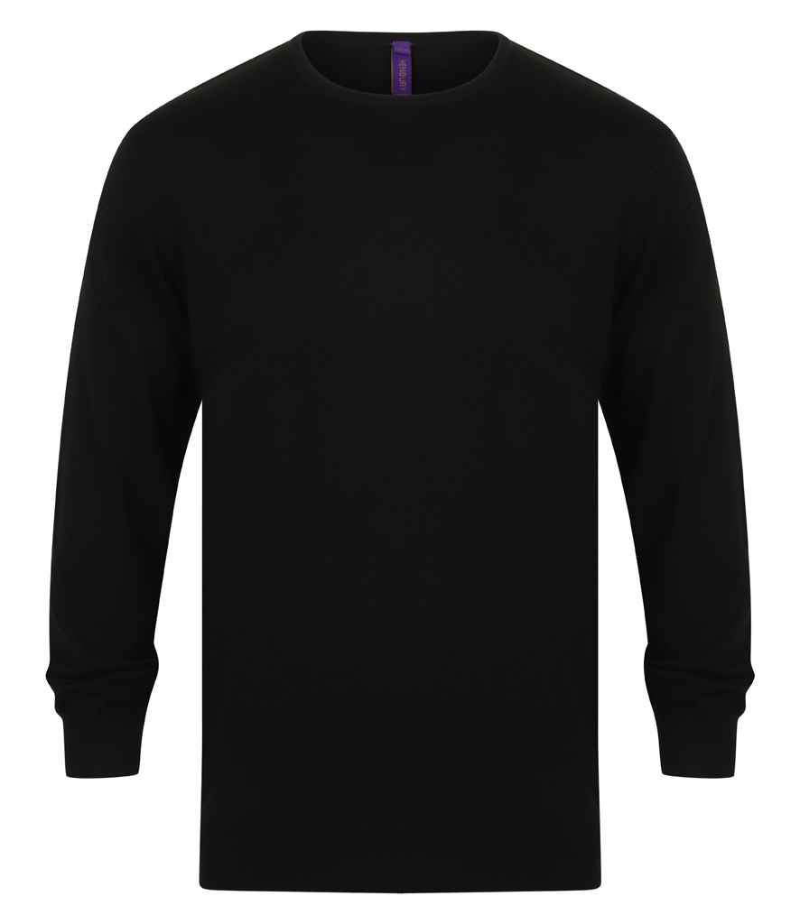 H725 Henbury Lightweight Cotton Acrylic Crew Neck Sweater