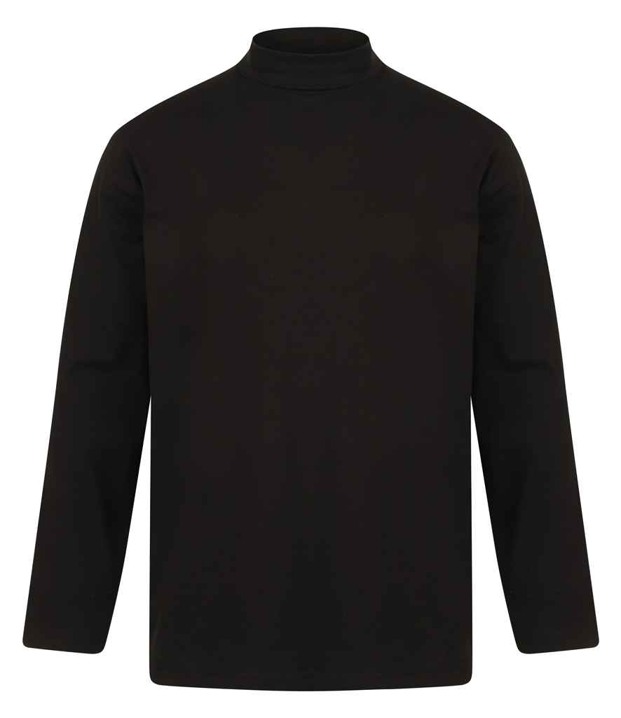 H020 Henbury Long Sleeve Roll Neck Top