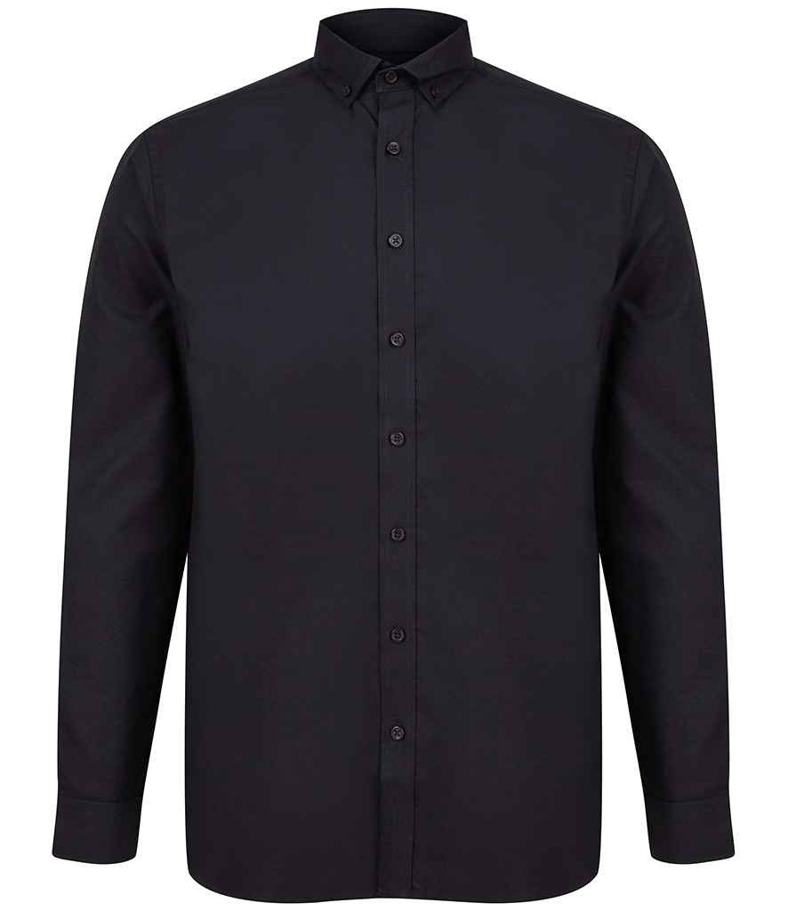 H512C Henbury Modern Long Sleeve Classic Fit Oxford Shirt