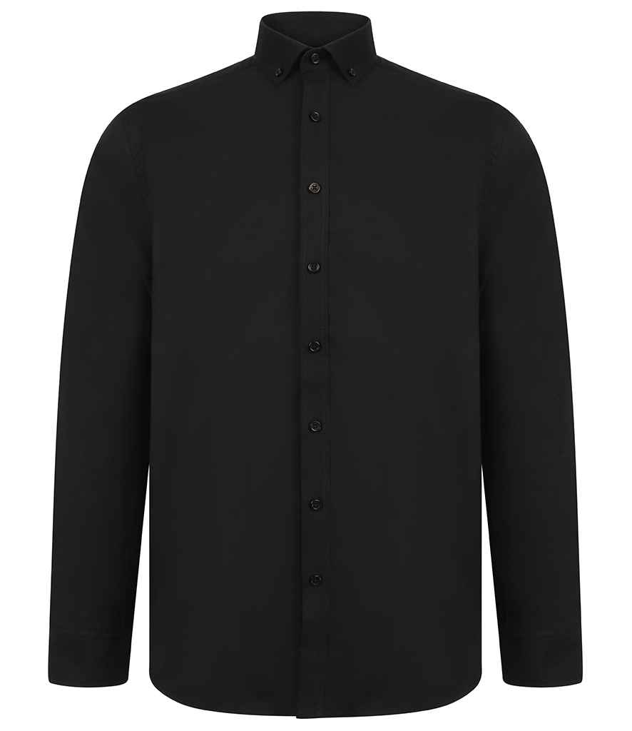 H512R Henbury Modern Long Sleeve Regular Fit Oxford Shirt