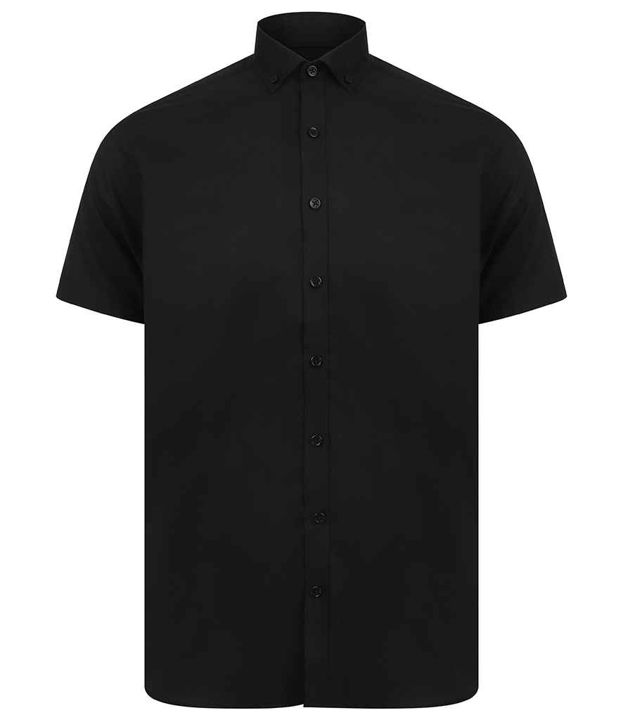 H517S Henbury Modern Short Sleeve Slim Fit Oxford Shirt