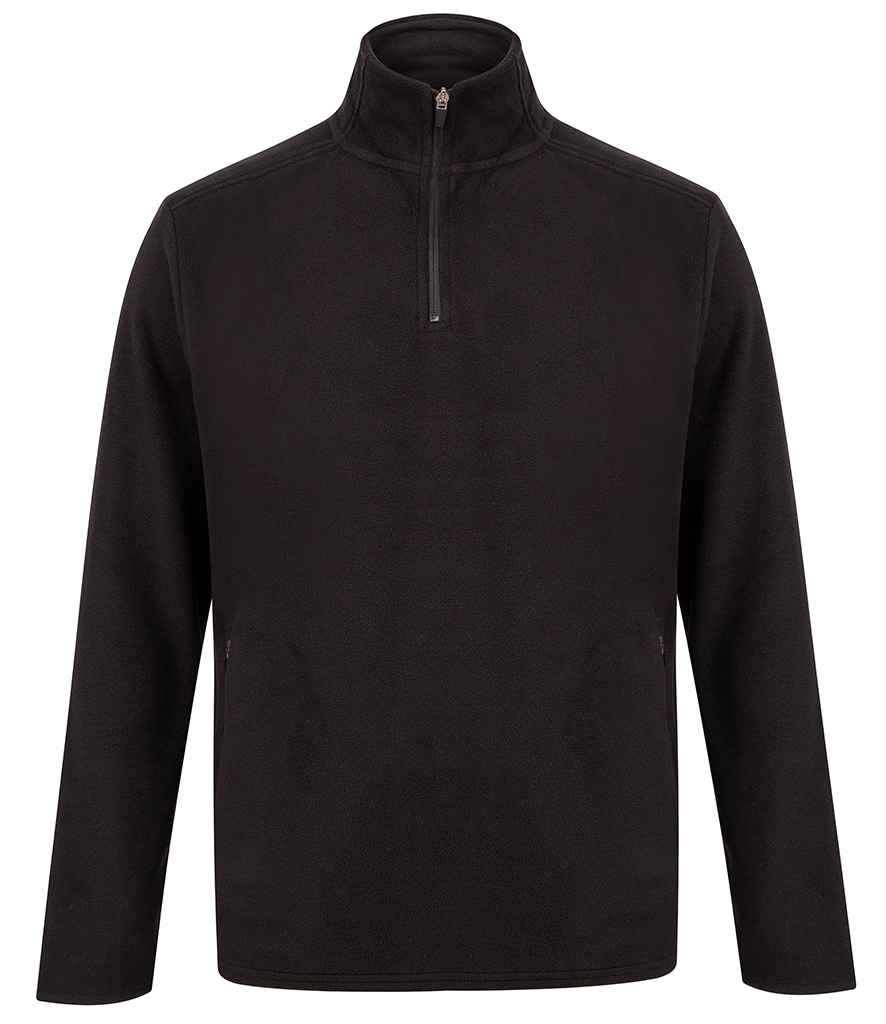 H858 Henbury Zip Neck Micro Fleece