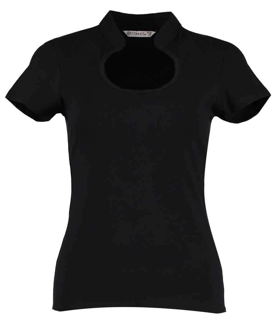 K755 Kustom Kit Ladies Keyhole Neck Corporate Top