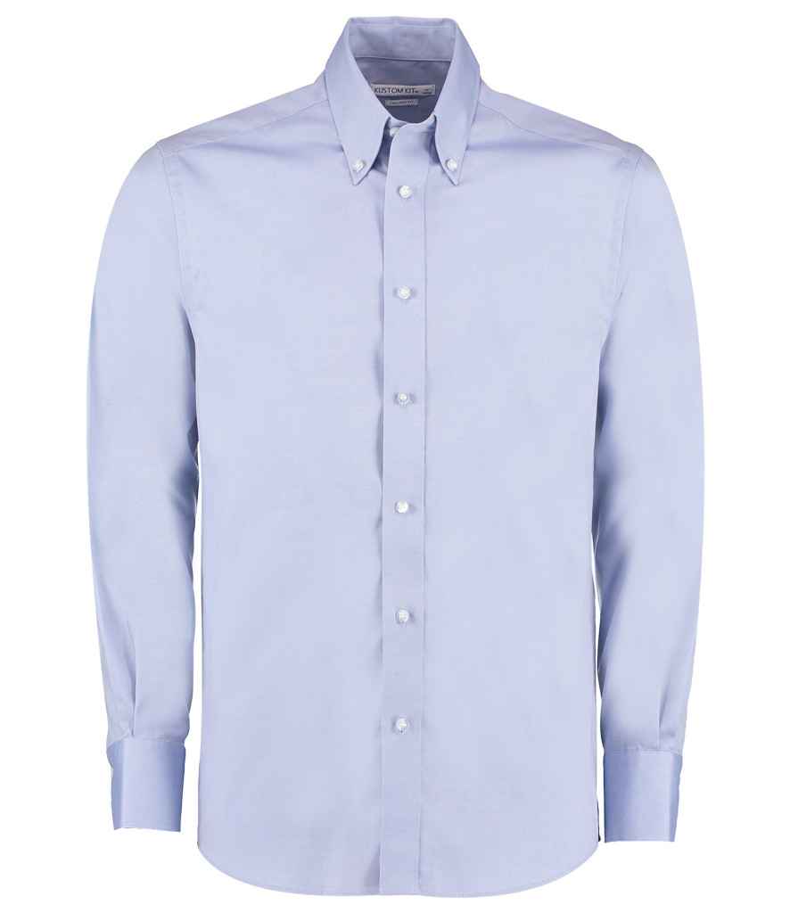 K188 Kustom Kit Premium Long Sleeve Tailored Oxford Shirt