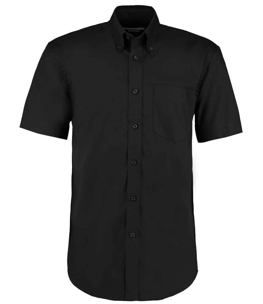 K109 Kustom Kit Premium Short Sleeve Classic Fit Oxford Shirt