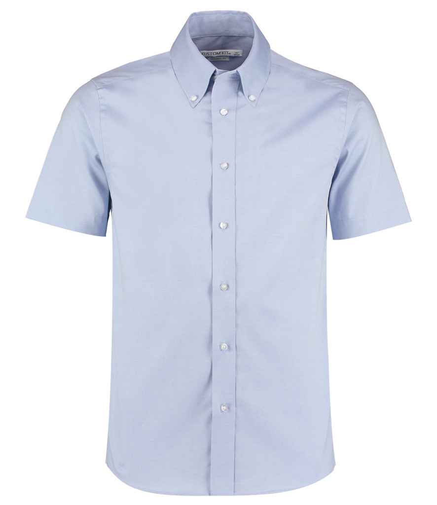 K187 Kustom Kit Premium Short Sleeve Tailored Oxford Shirt