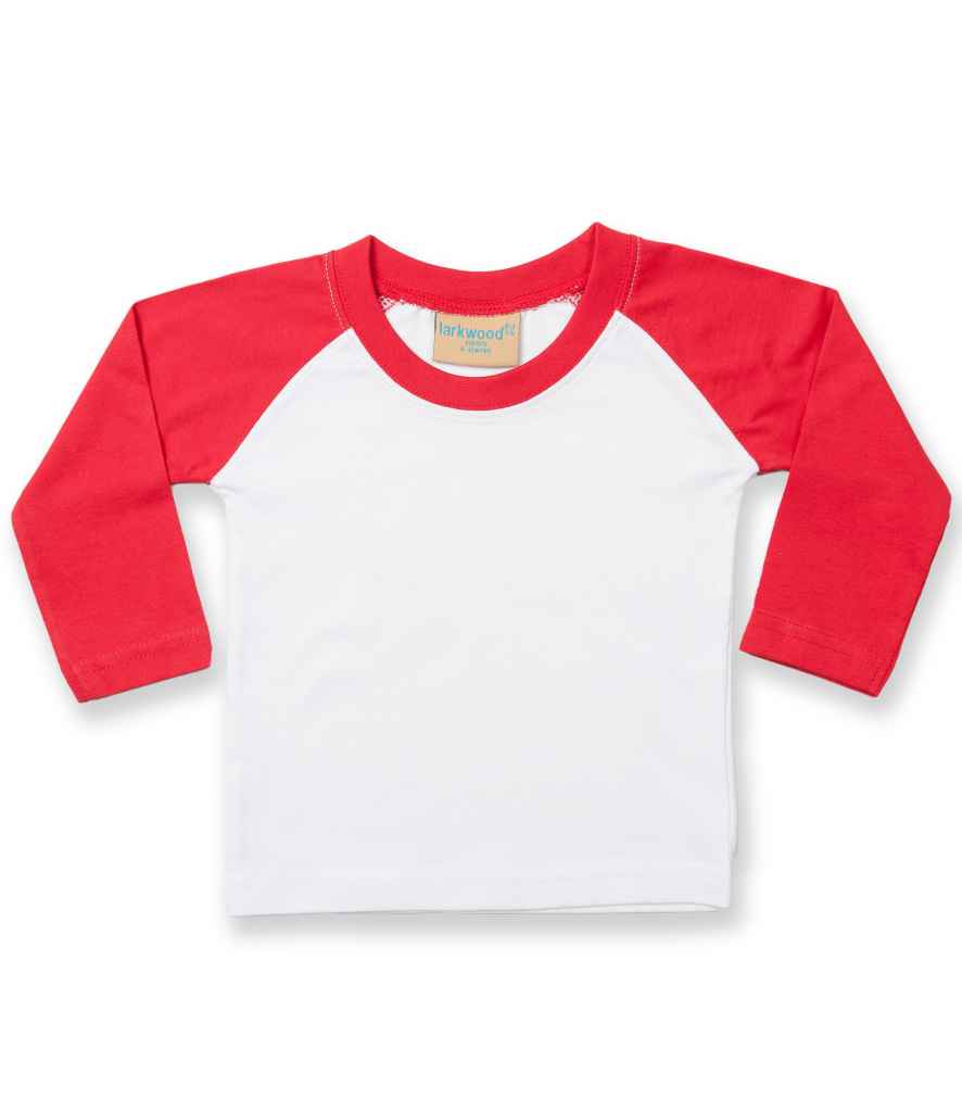 LW25T Larkwood Baby/Toddler Long Sleeve Baseball T-Shirt