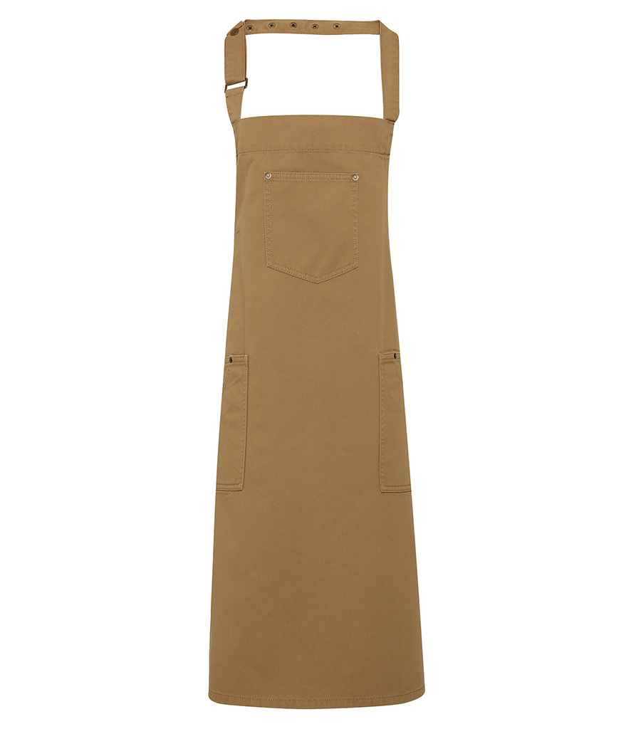 PR132 Premier Cotton Chino Bib Apron