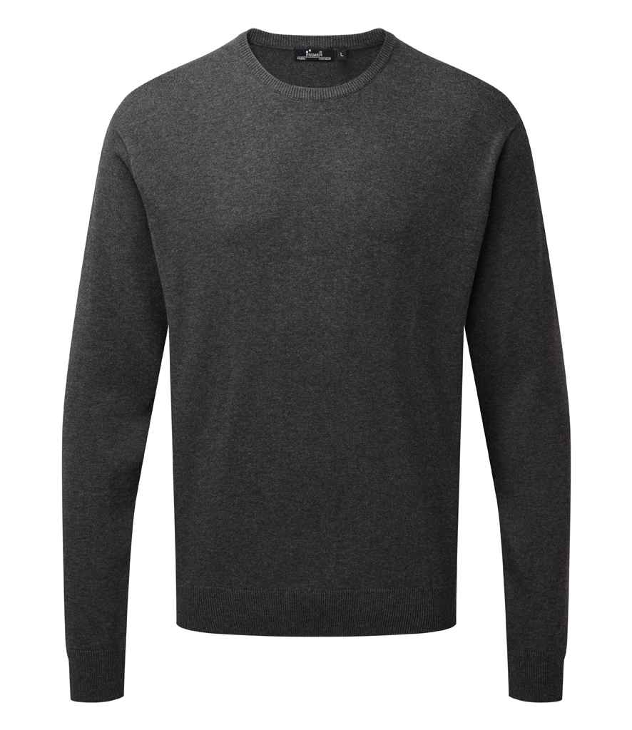 PR692 Premier Cotton Rich Crew Neck Sweater