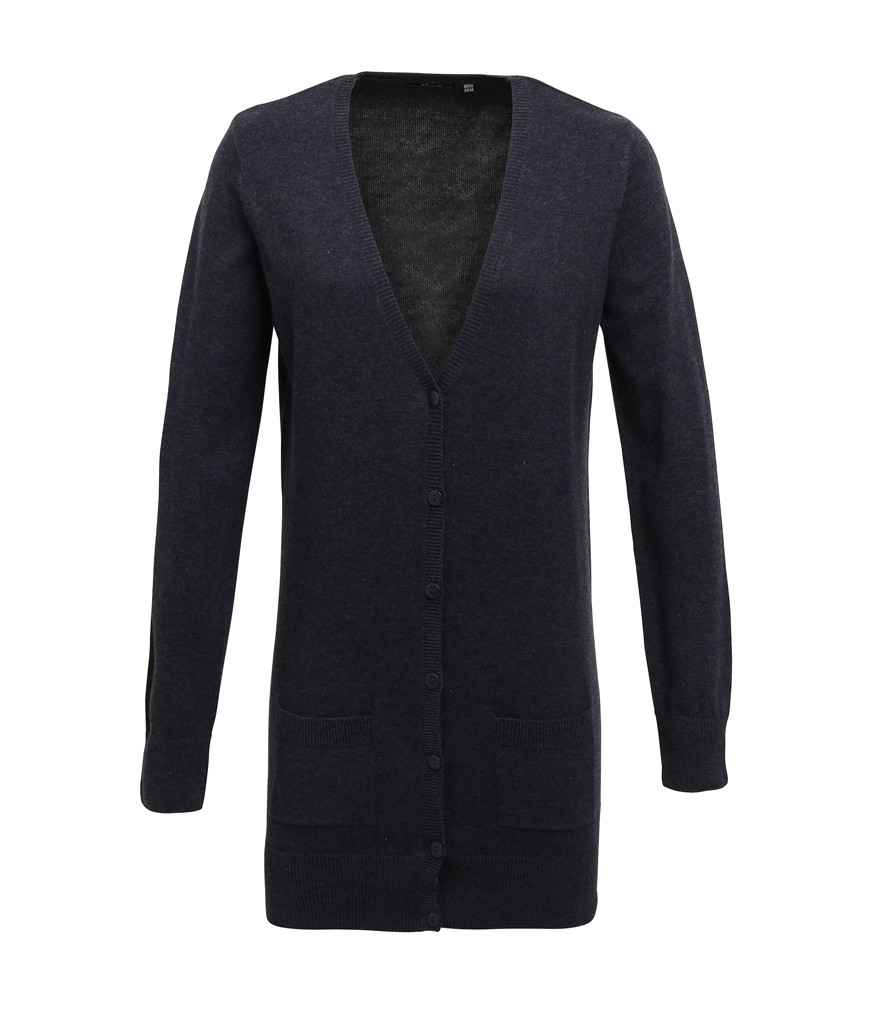 PR698 Premier Ladies Longline V Neck Cardigan