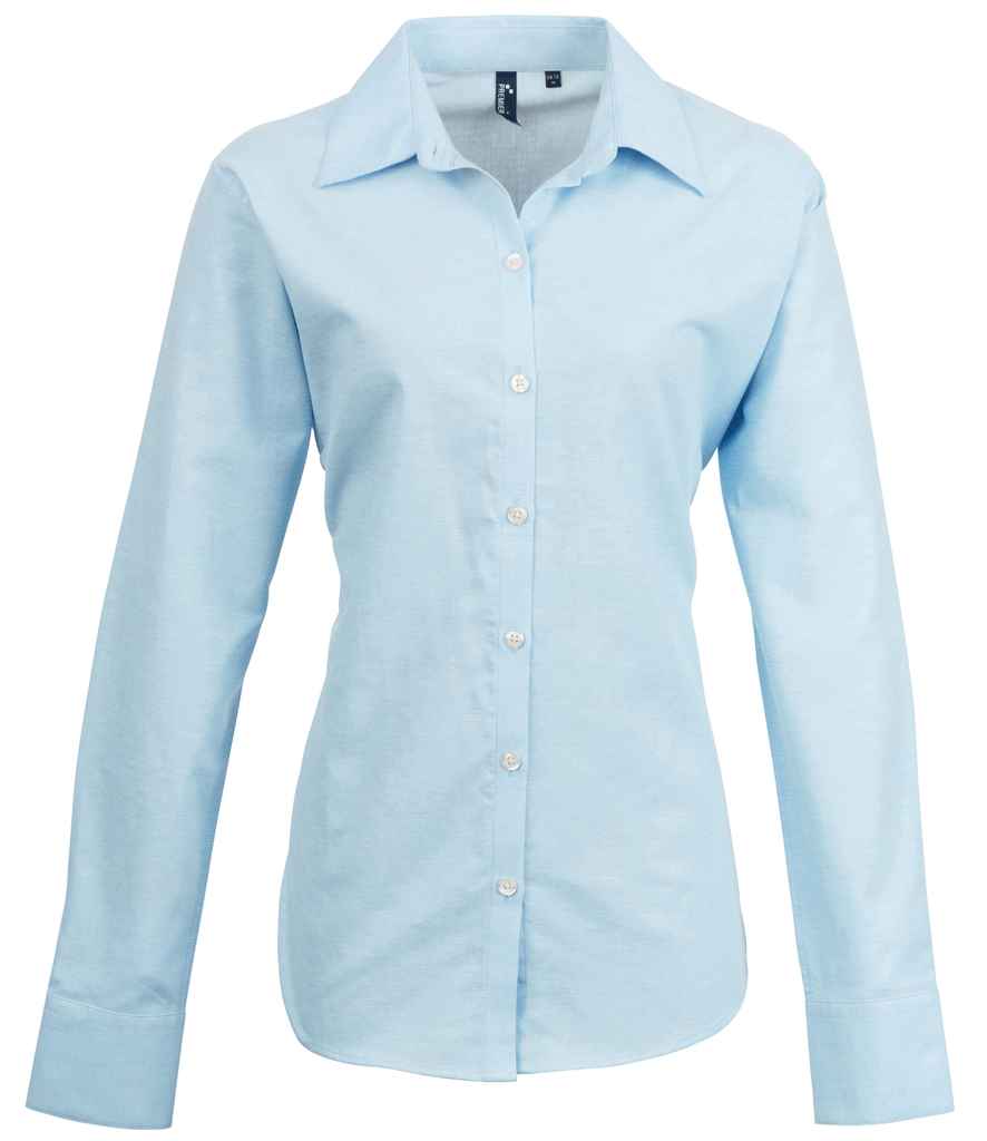 PR334 Premier Ladies Signature Long Sleeve Oxford Shirt