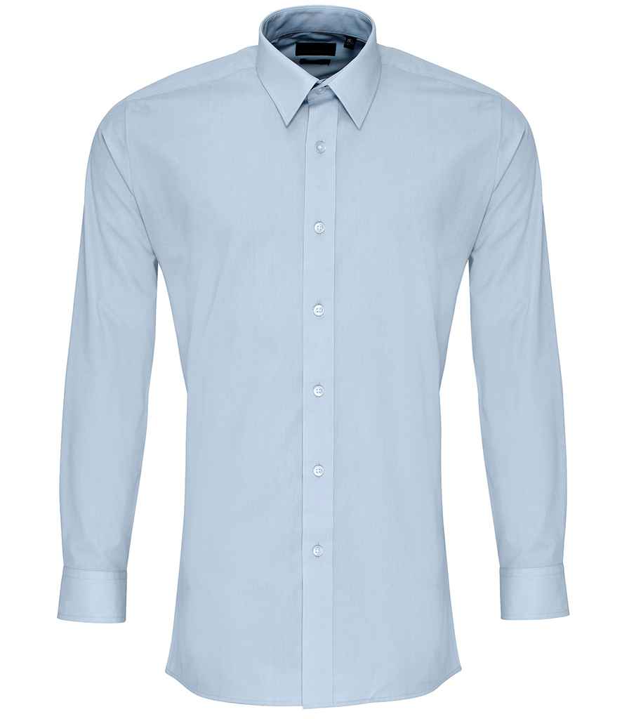 PR204 Premier Long Sleeve Fitted Poplin Shirt