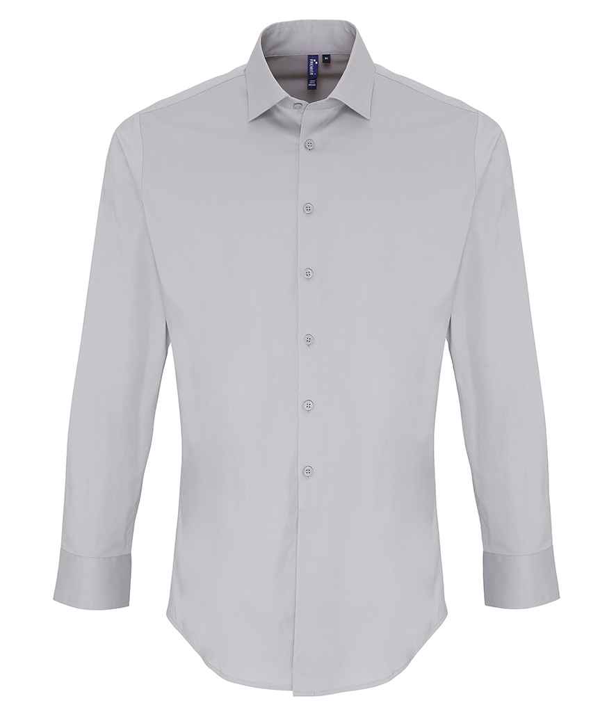 PR244 Premier Long Sleeve Stretch Fit Poplin Shirt