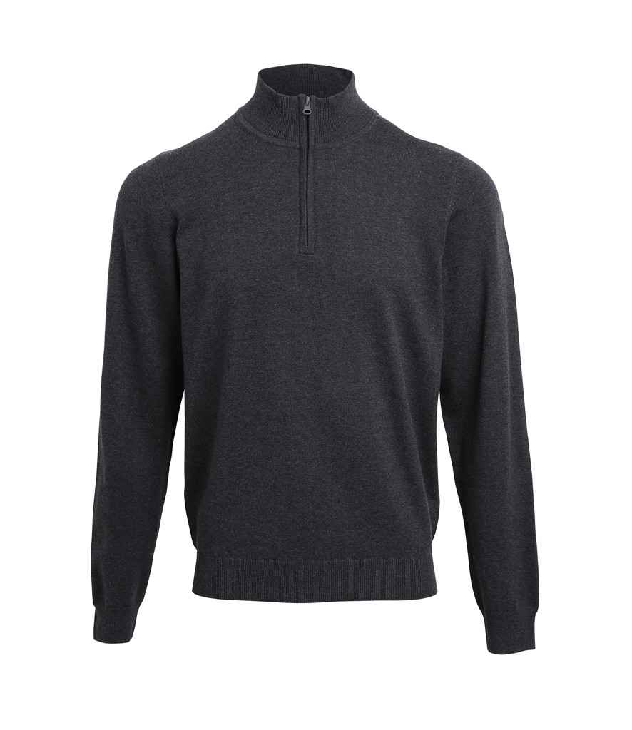 PR695 Premier Zip Neck Sweater