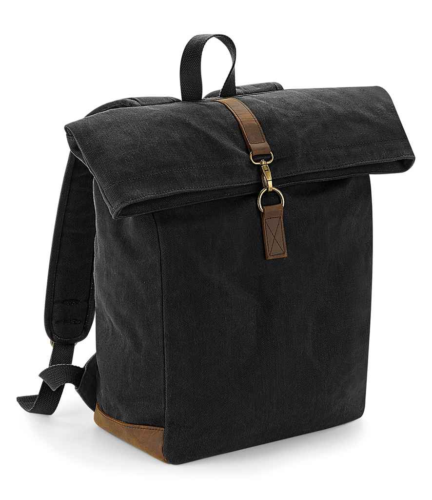 QD655 Quadra Heritage Waxed Canvas Backpack