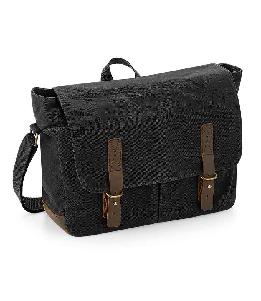 QD653 Quadra Heritage Waxed Canvas Messenger