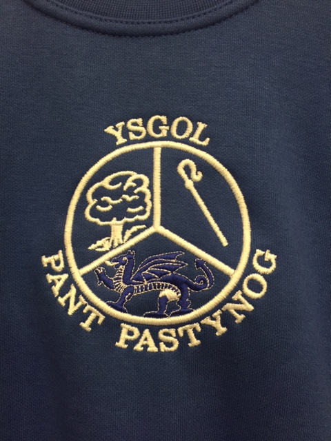 Ysgol Pant Pastynog Sweater (Dark Royal) 3SD