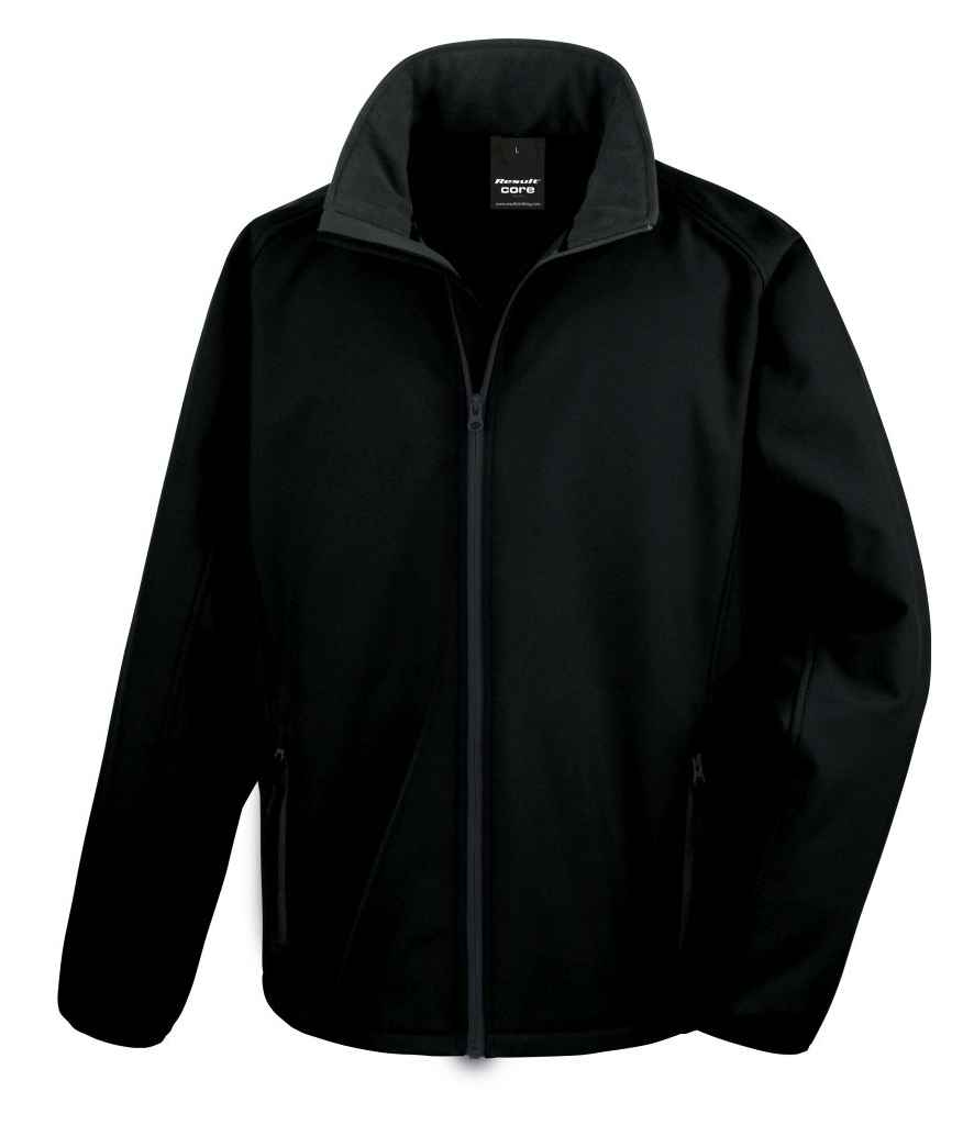 RS231M Result Core Printable Soft Shell Jacket