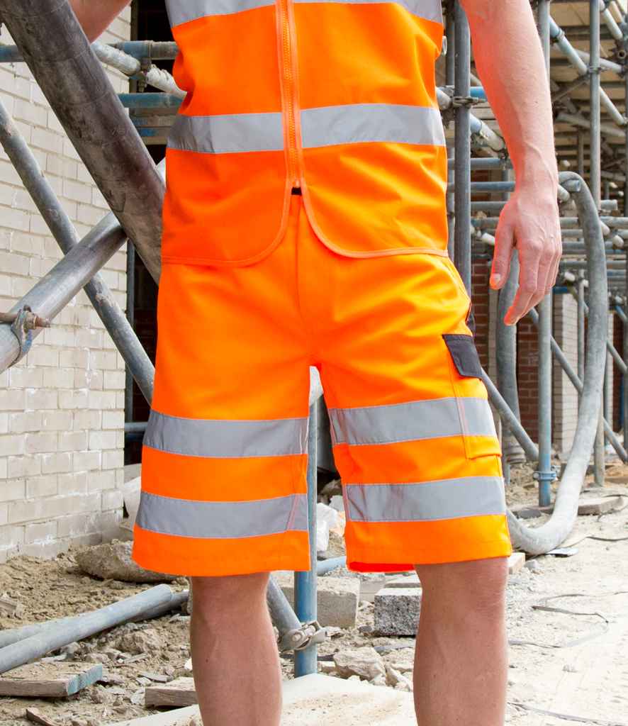 RS328 Result Safe-Guard Hi-Vis Cargo Shorts