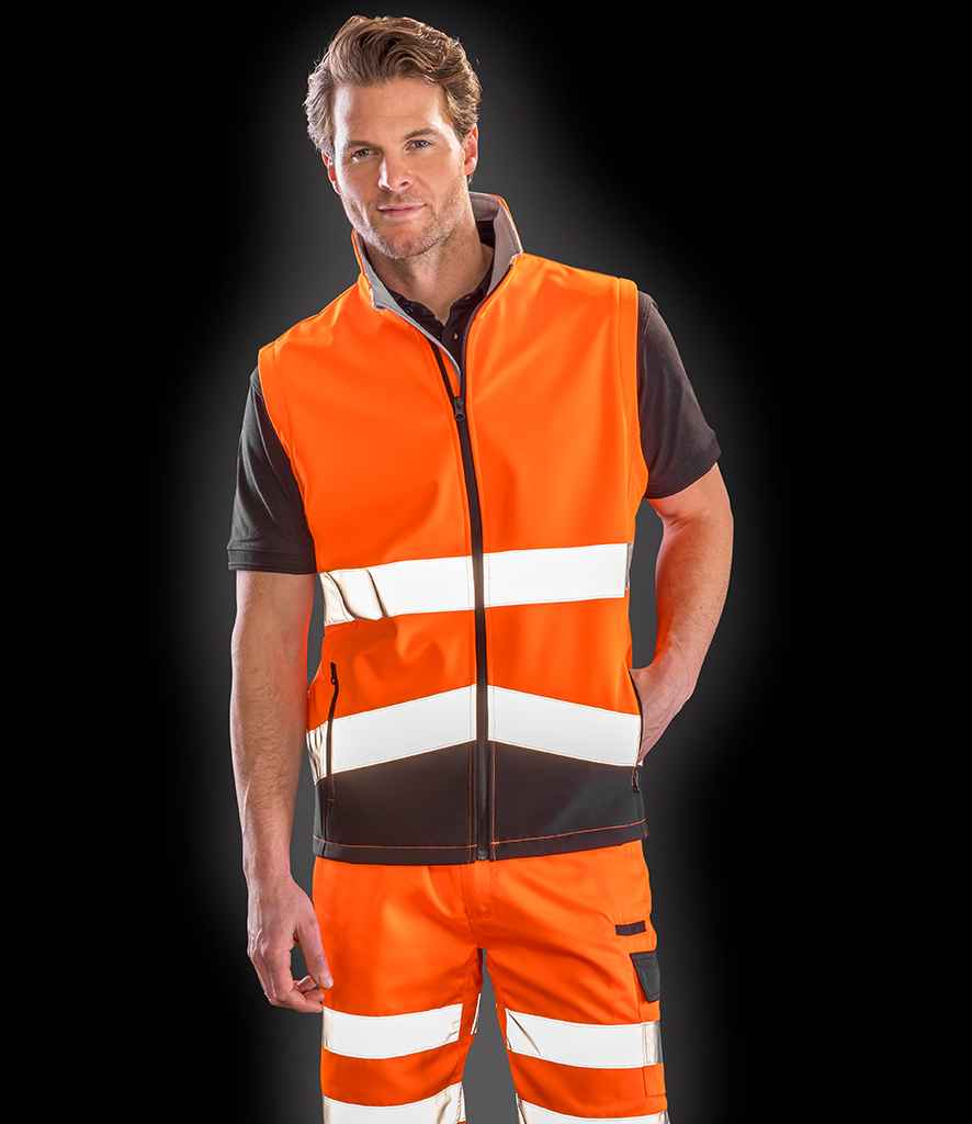 RS451 Result Safe-Guard Printable Safety Soft Shell Gilet