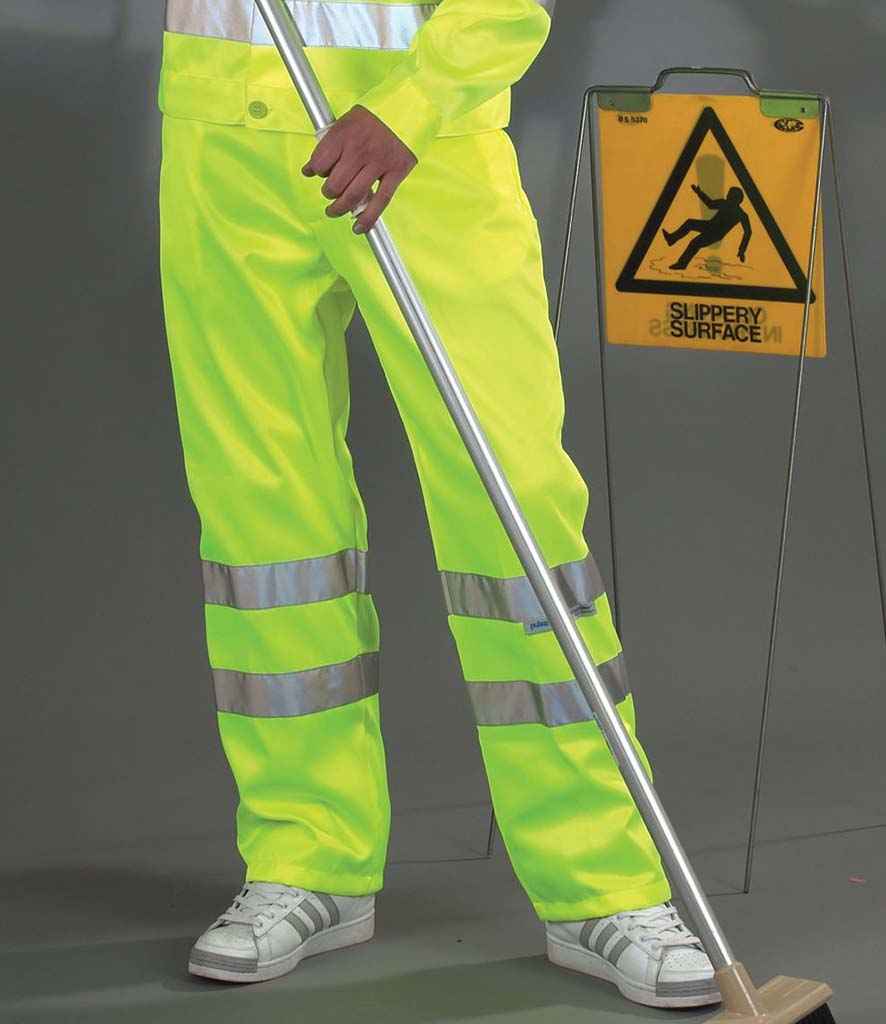 YK300 Yoko Hi-Vis Poly/Cotton Work Trousers