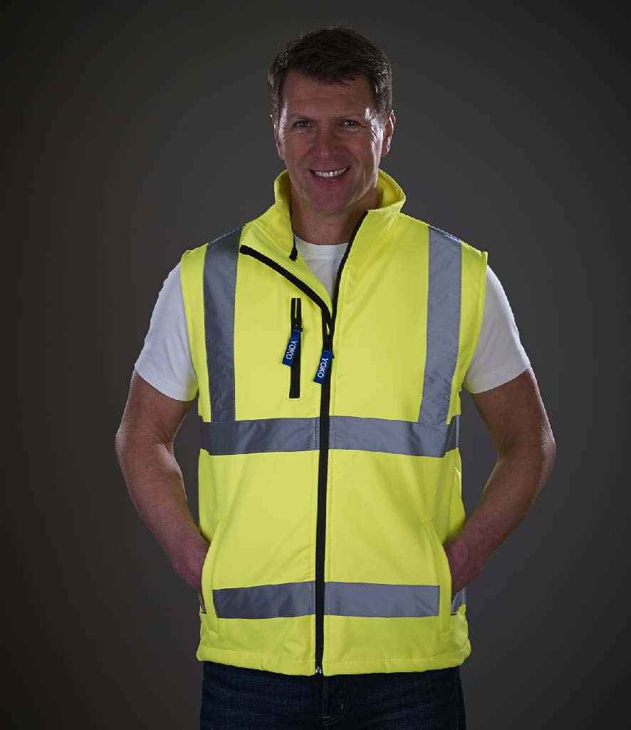 YK207 Yoko Hi-Vis Soft Shell Gilet