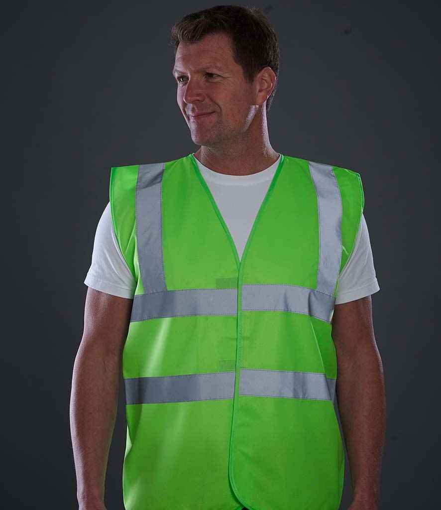 YK102 Yoko Hi-Vis Two Band and Braces Waistcoat