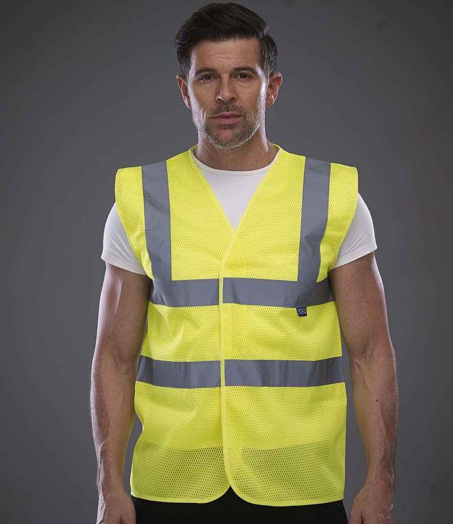 YK104 Yoko Top Cool Open Mesh Waistcoat