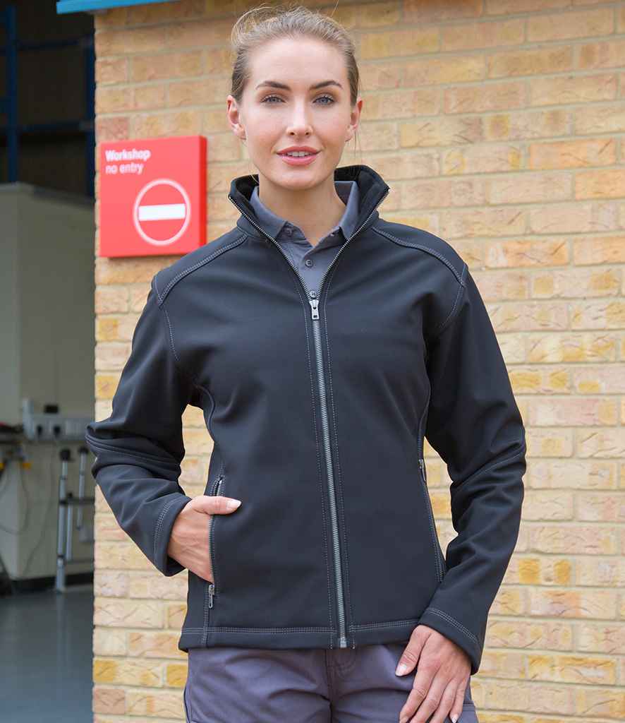 RS455F Result Work-Guard Ladies Treble Stitch Soft Shell Jacket