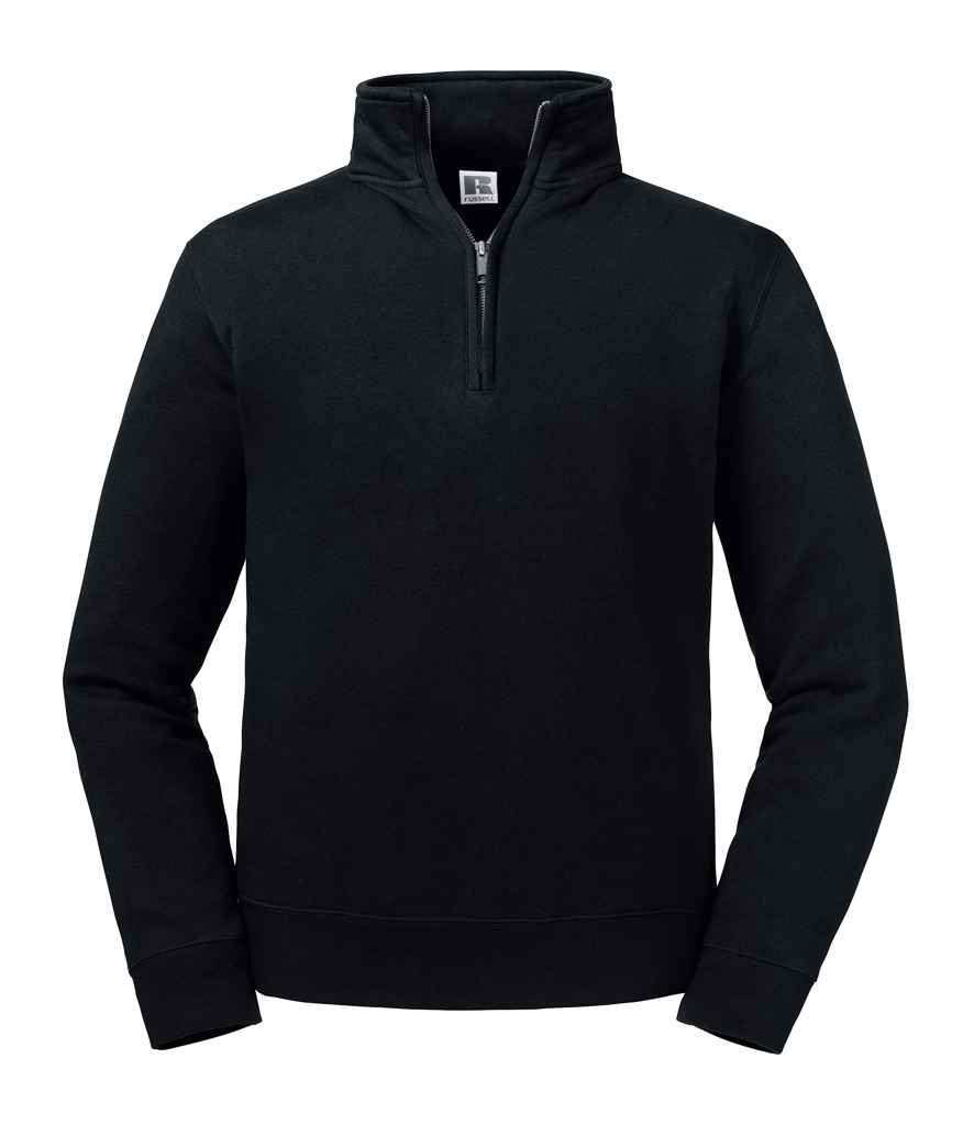 270M Russell Authentic Zip Neck Sweatshirt