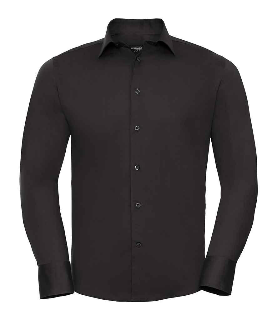 946M Russell Collection Long Sleeve Easy Care Fitted Shirt