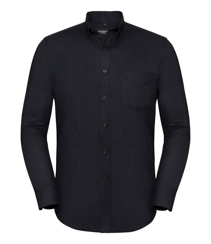 928M Russell Collection Tailored Long Sleeve Oxford Shirt