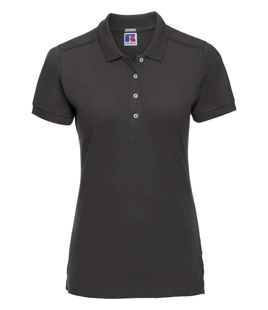 566F Russell Ladies Stretch Piqué Polo Shirt