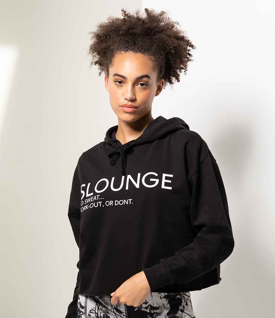 SK516 SF Ladies Cropped Slounge Hoodie