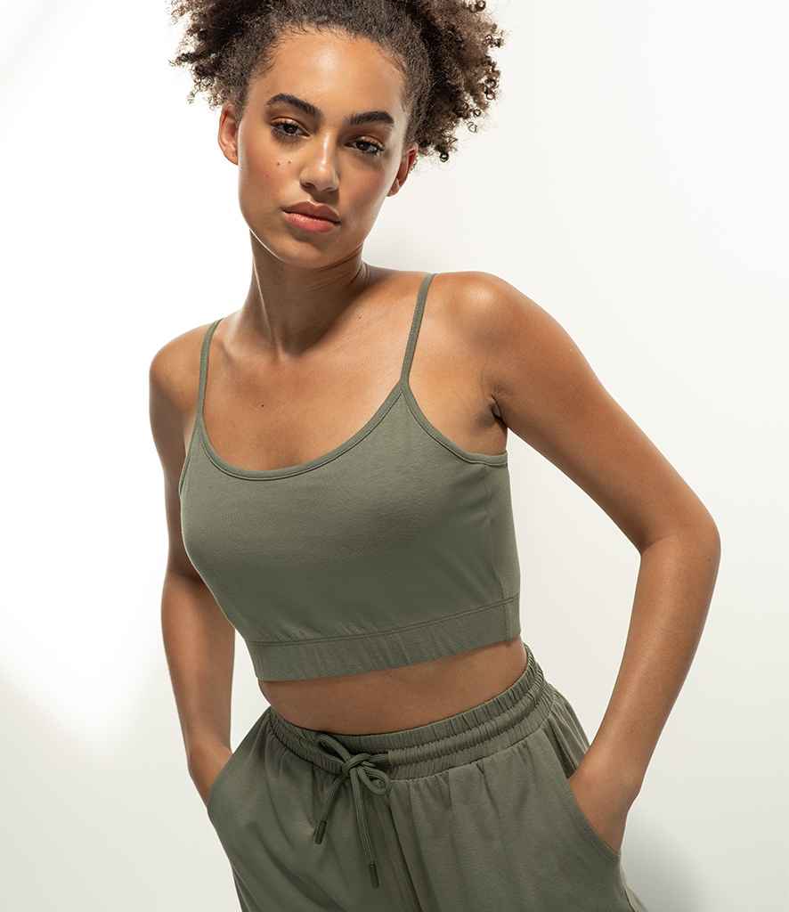 SK230 SF Ladies Sustainable Cropped Cami Vest Top