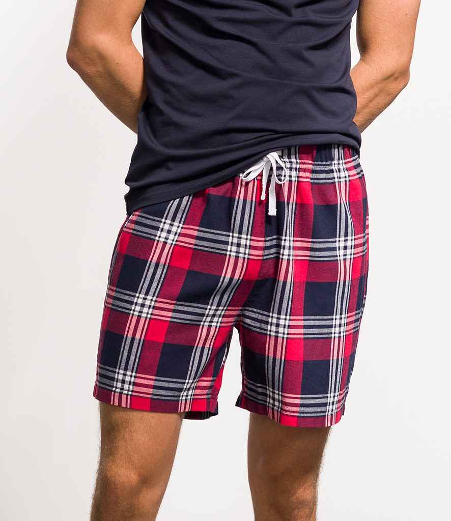 SF82 SF Men Tartan Lounge Shorts