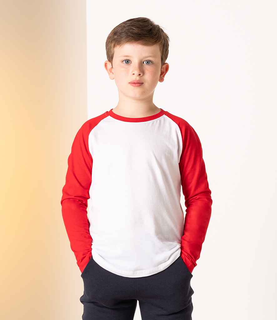 SM271 SF Minni Kids Long Sleeve Baseball T-Shirt