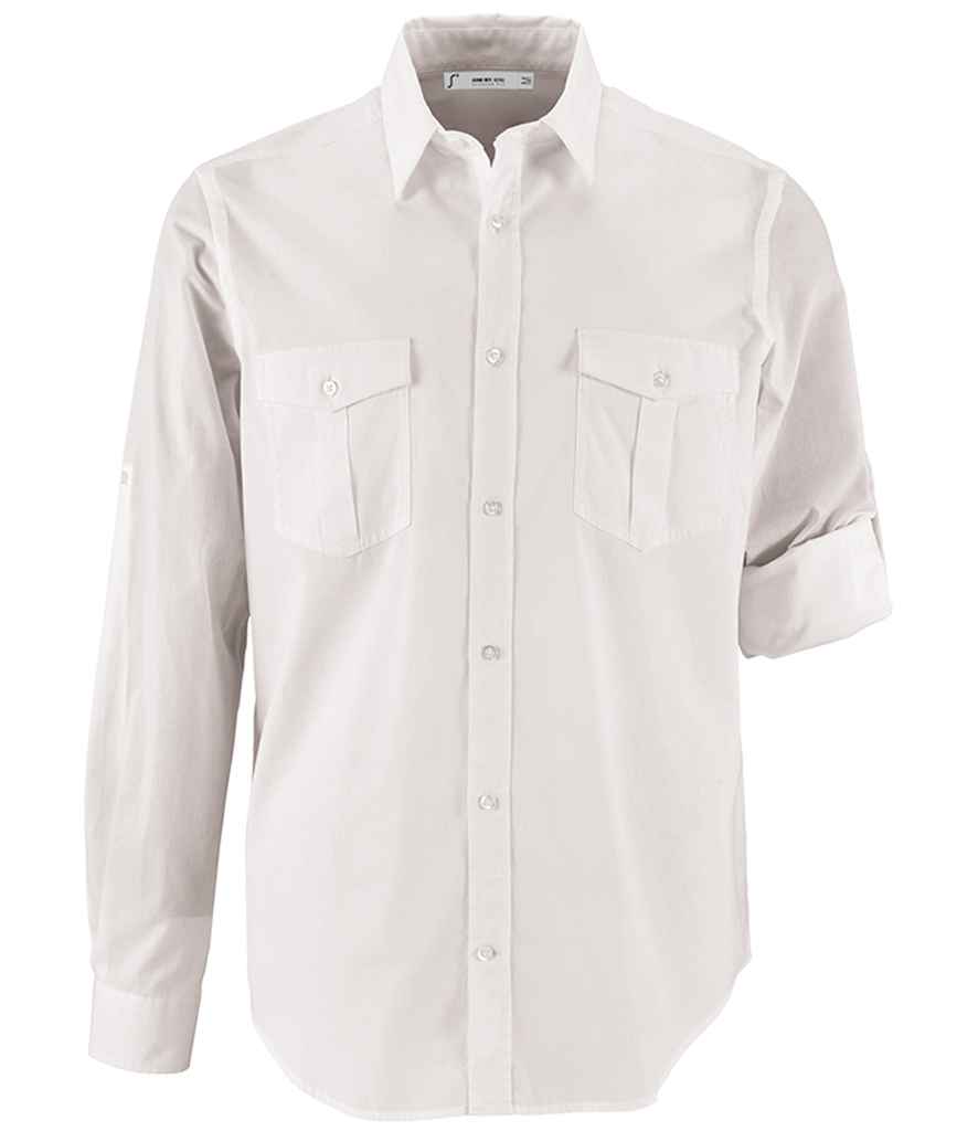 2763 SOL'S Burma Roll Sleeve Poplin Shirt