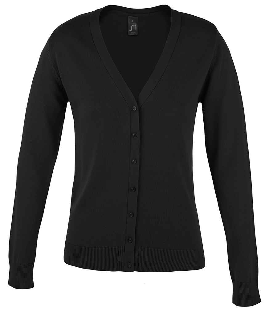 90012 SOL'S Ladies Golden Cotton Acrylic V Neck Cardigan