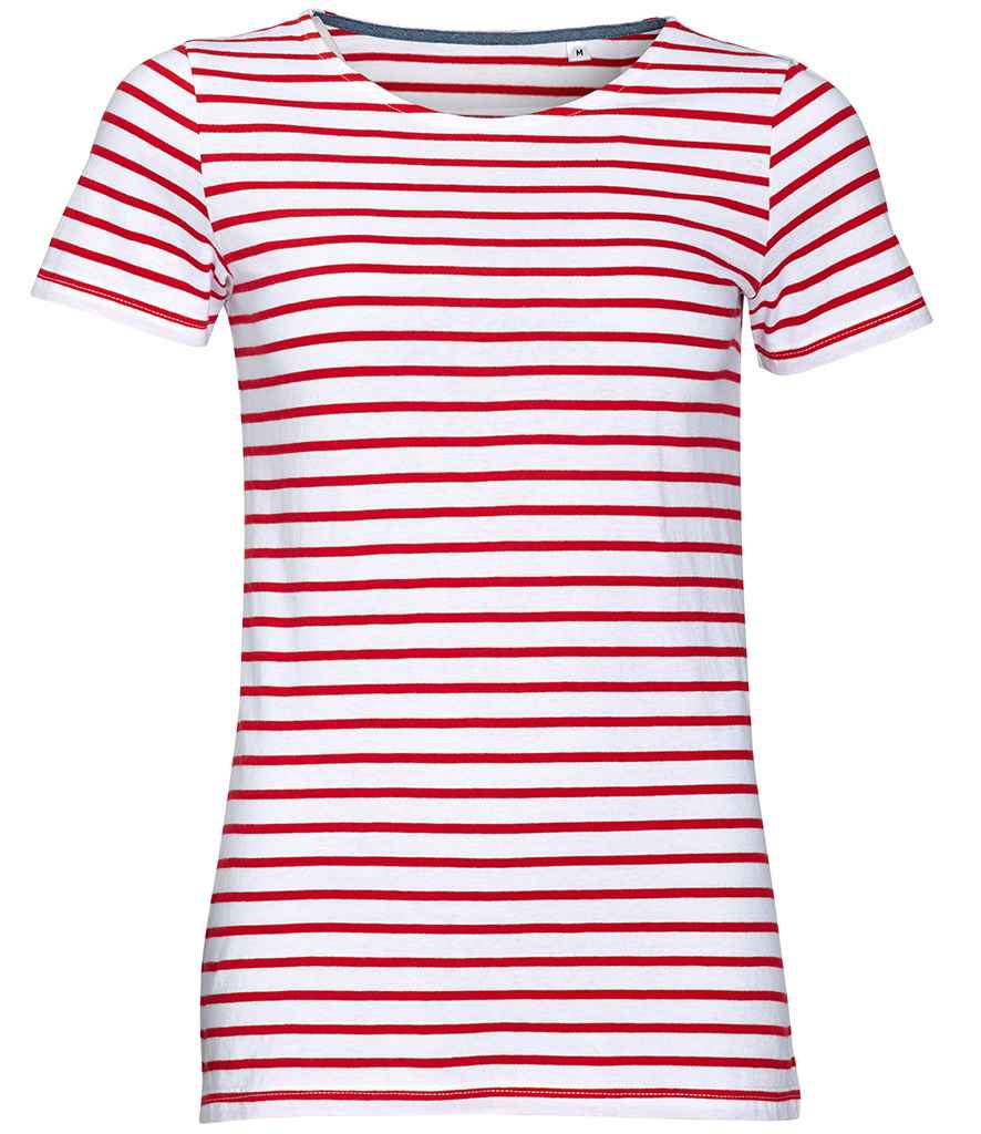 1399 SOL'S Ladies Miles Striped T-Shirt